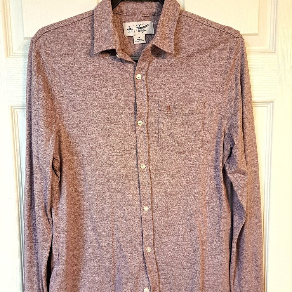 Original Penguin Men's Mauve Button Down Shirt